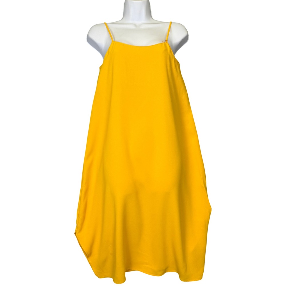 Trina Turk Nara Carmel Crepe Shift Dress Scoop Neck Size S Chic Minimalist